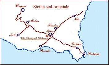mappa Sicilia sud-orientale